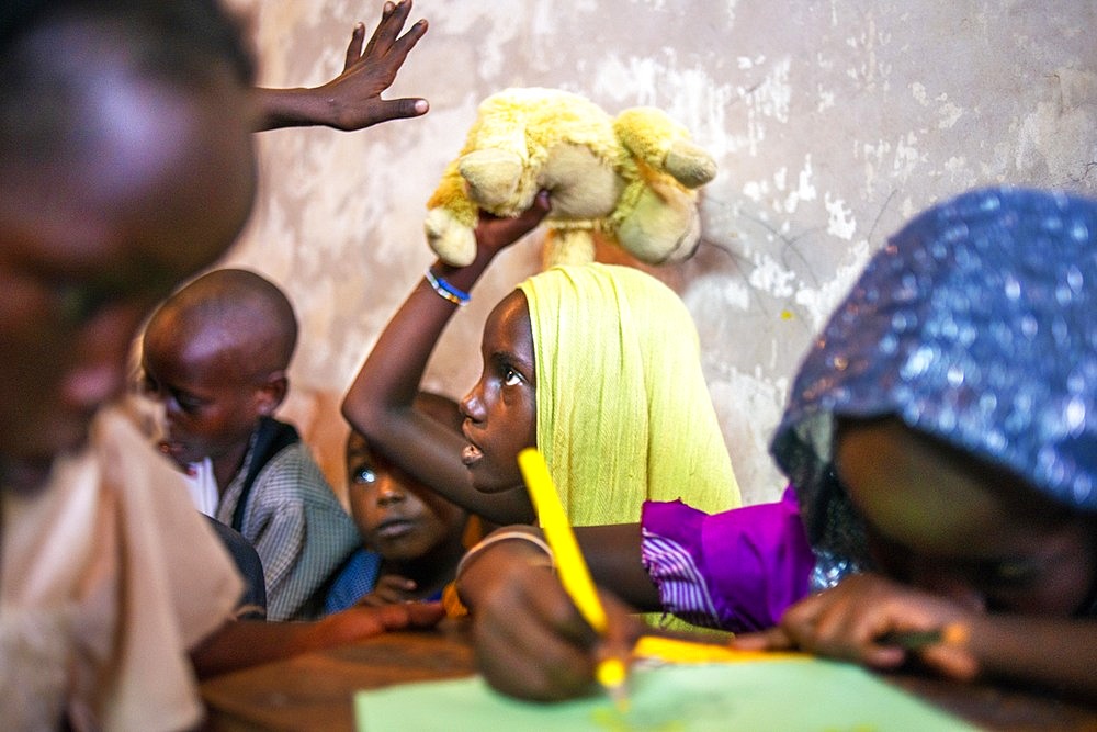 School for children to learn. Afrikable spanish NGO in Lamu island Kenya. This association tries to empower women who have been victims of abuse. By making souvenirs that are later sold in the village store and the schooling of their children.