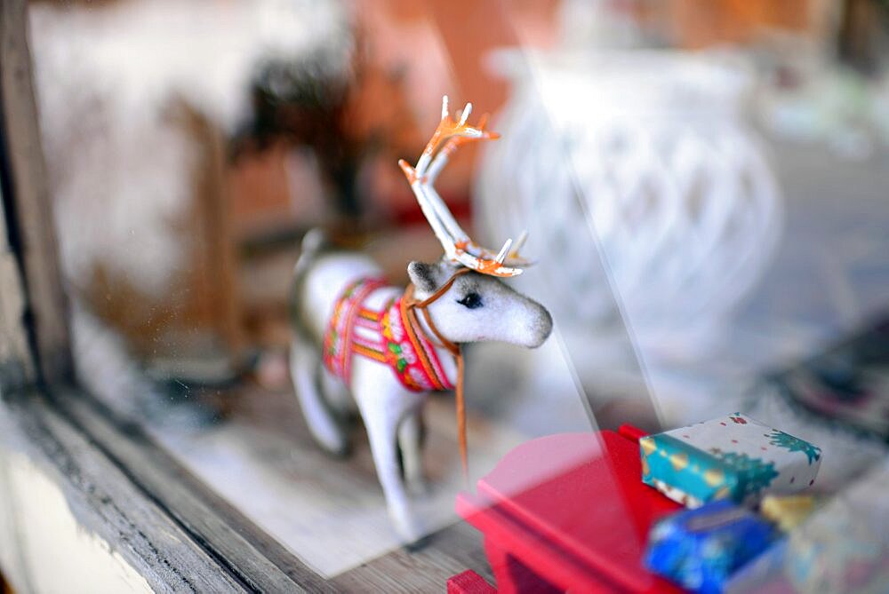 Inside the home of Tuula Airamo, a S?mi descendant, and Reindeer farmer, by Muttus Lake. Inari, Lapland, Finland