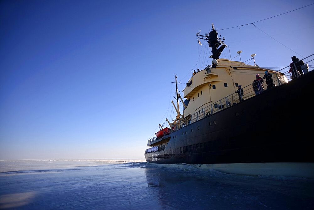 Sampo Icebreaker cruise, an authentic Finnish icebreaker turned into touristic attraction in Kemi, Lapland