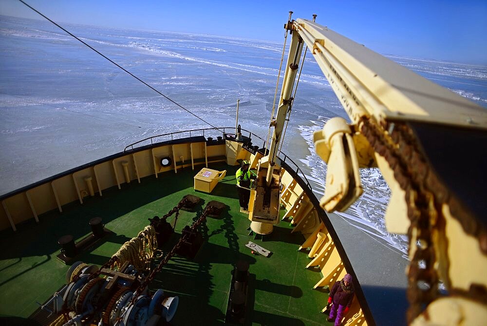 Sampo Icebreaker cruise, an authentic Finnish icebreaker turned into touristic attraction in Kemi, Lapland