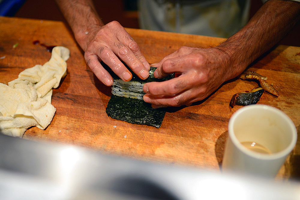 Chef Norihiko Suzuki at Ebisu Japanese restaurant, San Francisco,