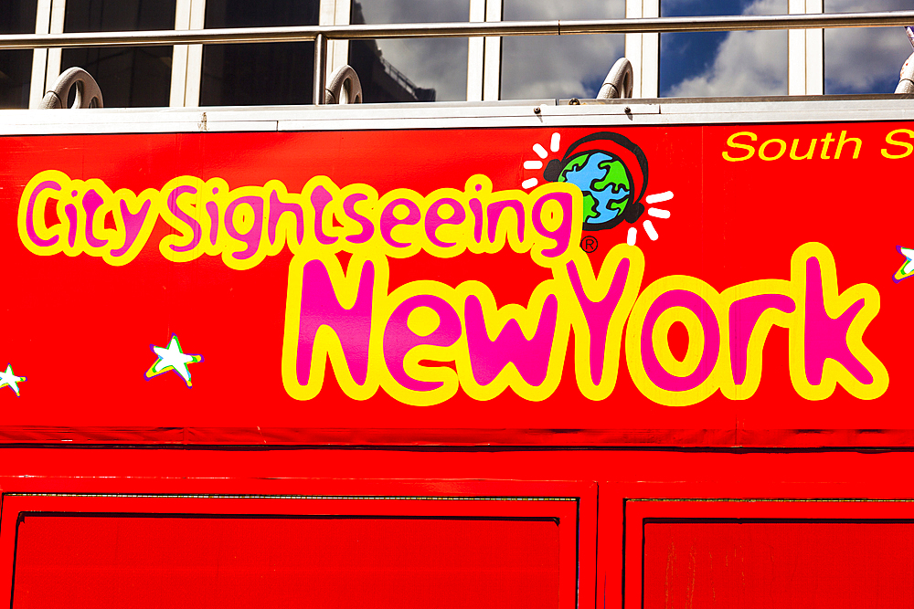 New York City sightseeing bus, Manhattan, New York City, New York, USA