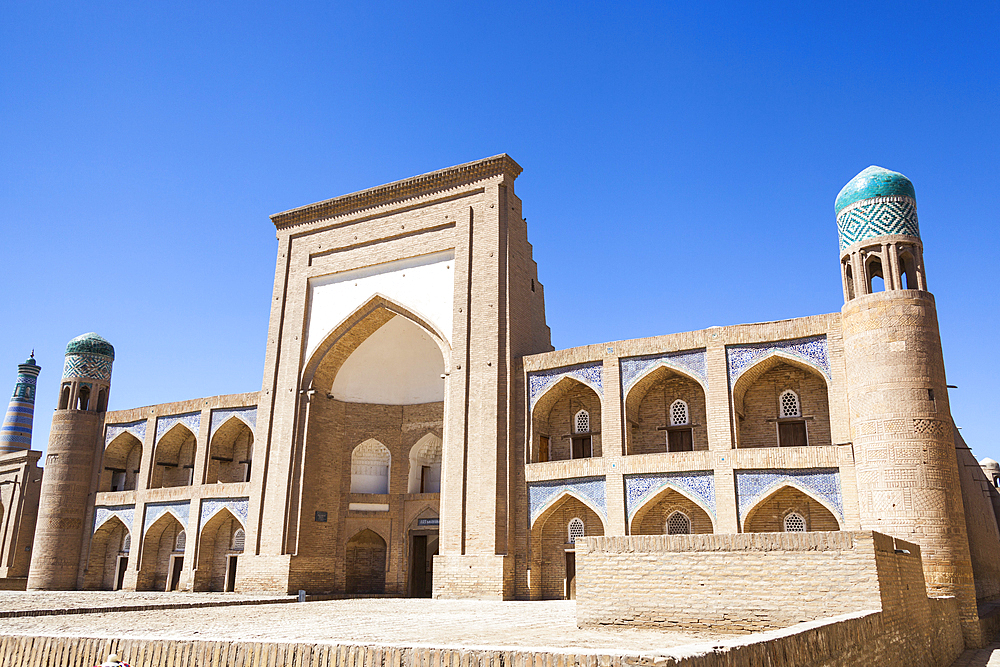 Qutlugh Murad Inaq Madrasah, also known as Kutlug Murad Inak Madrasah, Ichan Kala, Khiva, Uzbekistan