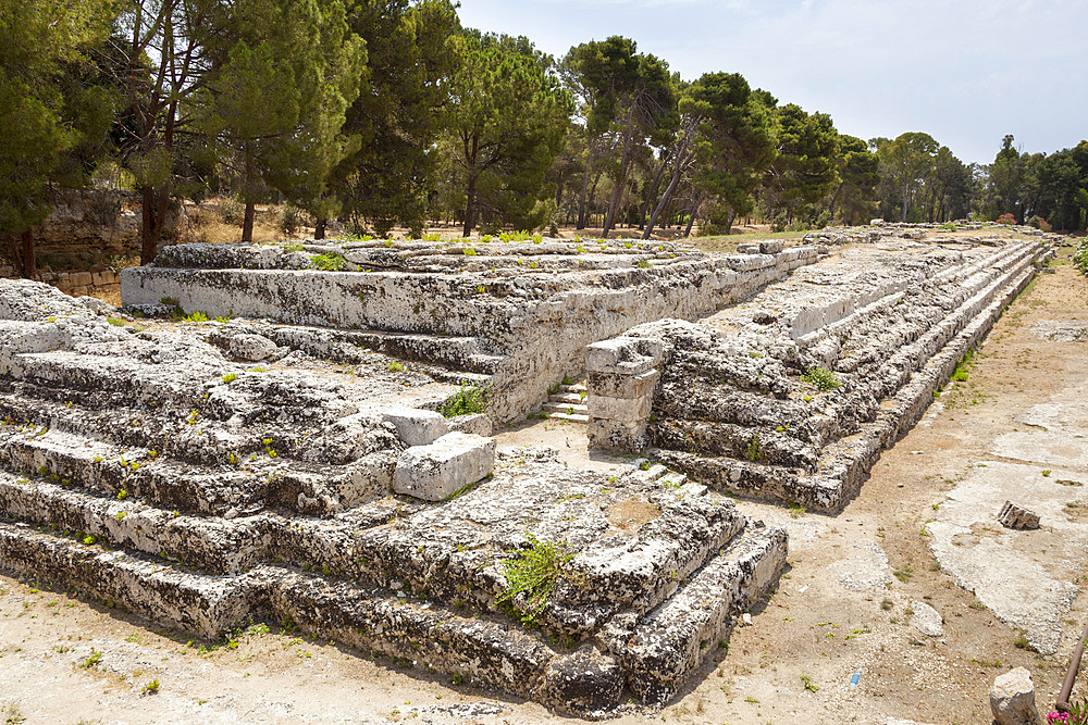 Altar of Hieron II, Neapolis Archaeological Park, Syracuse, Sicily, Italy