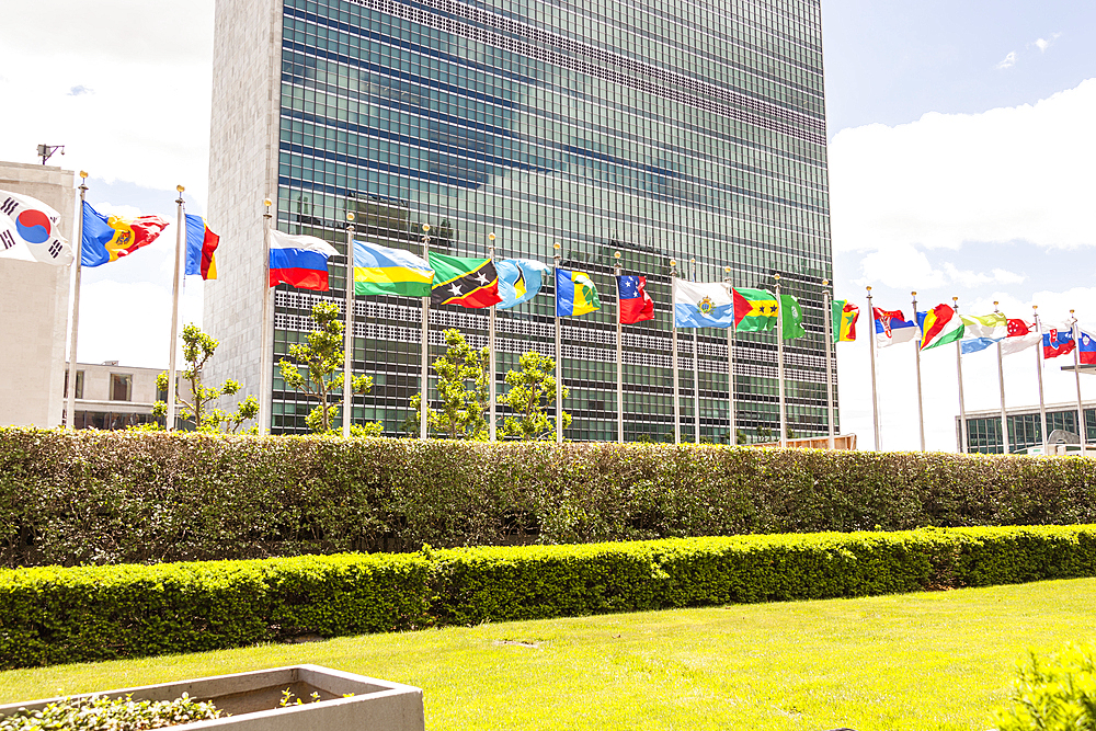 United Nations Building, Secretariat Building, Manhattan, New York City, New York, USA