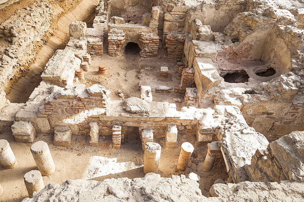 Archaeological site of a Roman bath, beside the National Gardens and Zappeion, Athens, Greece