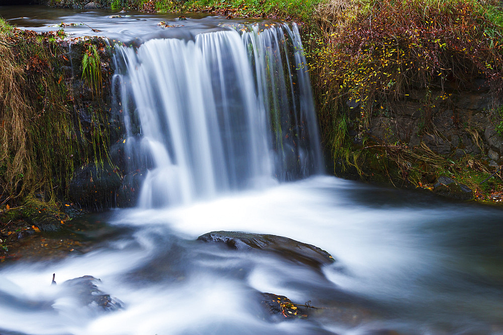 waterfall. Vada, Vega de Liebana village, County of Liebana, Cantabria, Spain.