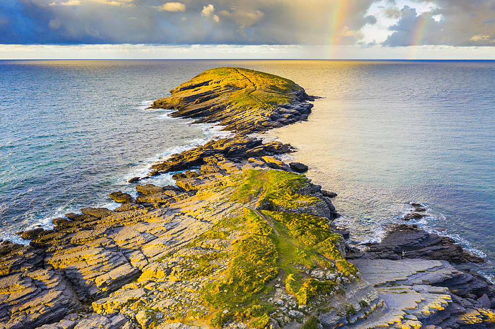 Coastal landscape. Punta Sonabia o La Ballena (The whale),Cantabria, Spain, Europe.