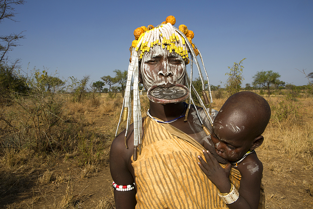 mursi tribe in southern Ethiopia