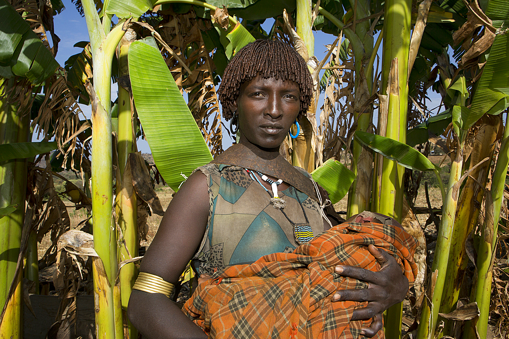 mother of the Hamer tribe in Ethiopia