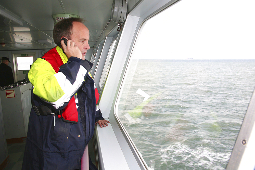 Pilots in the rotterdam harbor