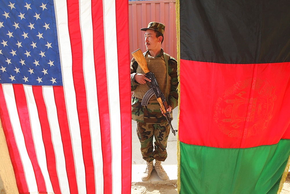 National Afghan Army (ANA) trainingschool in Kabul.