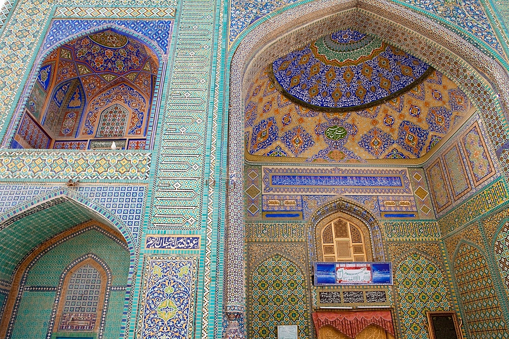 tiles of the hazrat ali mosque  in Mazar-i-sharif (afghanistan)