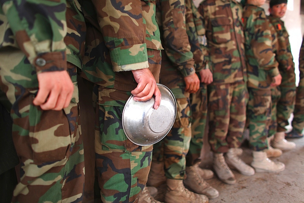 Afghan National Army (ANA) soldiers in Tarin Kowt, Afghanistan