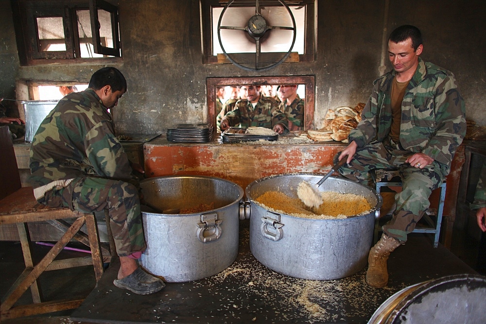 Afghan National Army (ANA) soldiers in Tarin Kowt, Afghanistan