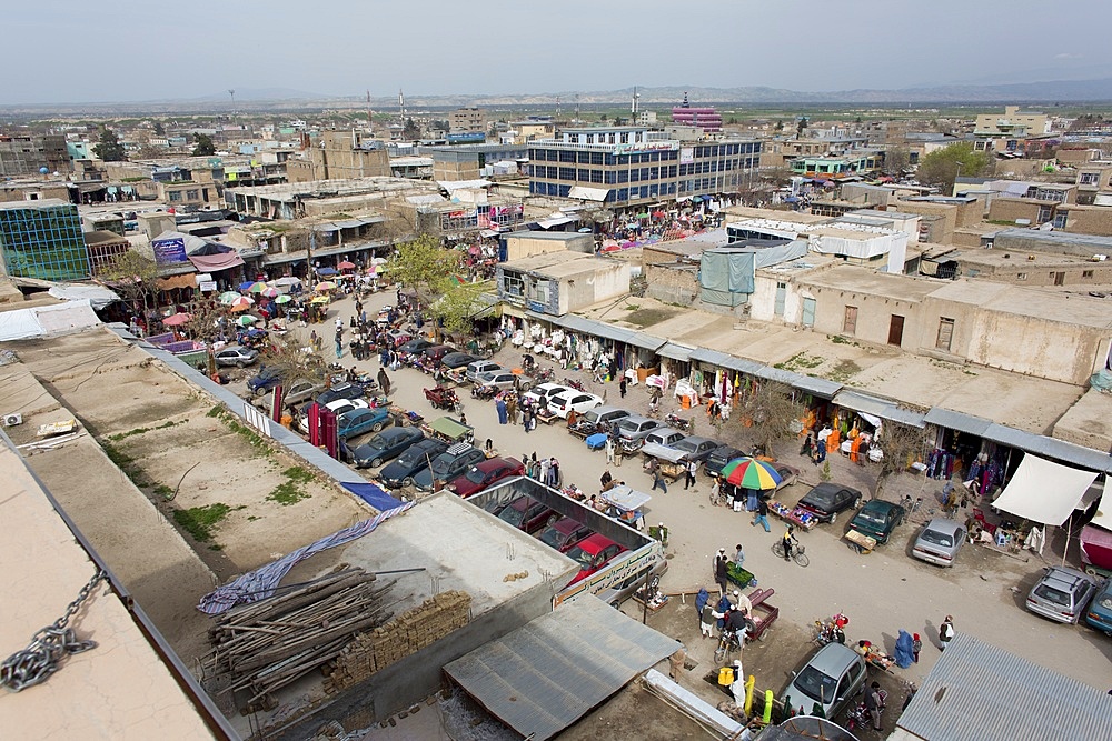 Centre of Kunduz city, Afghanistan