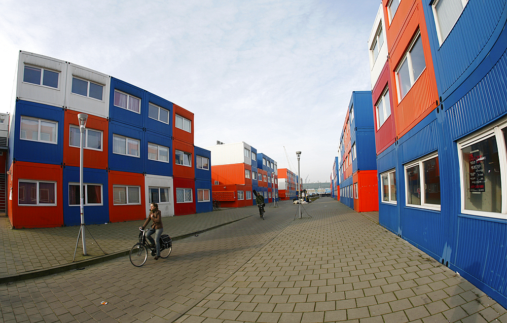 temporary houses (sea containers) in Holland