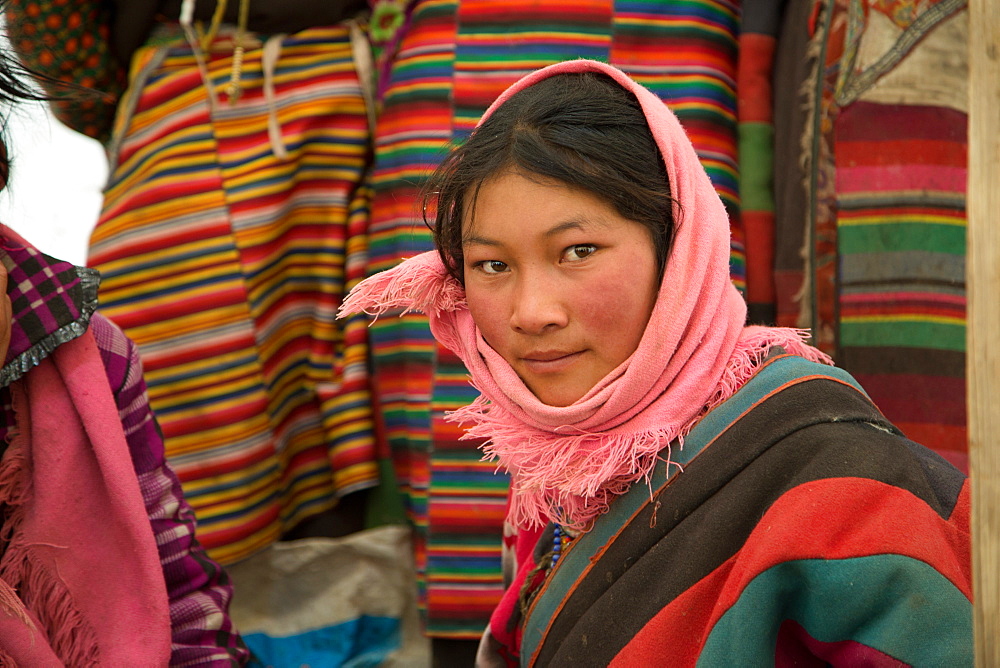 A Nomad Girl near Lake Manasarovar in Central Tibet