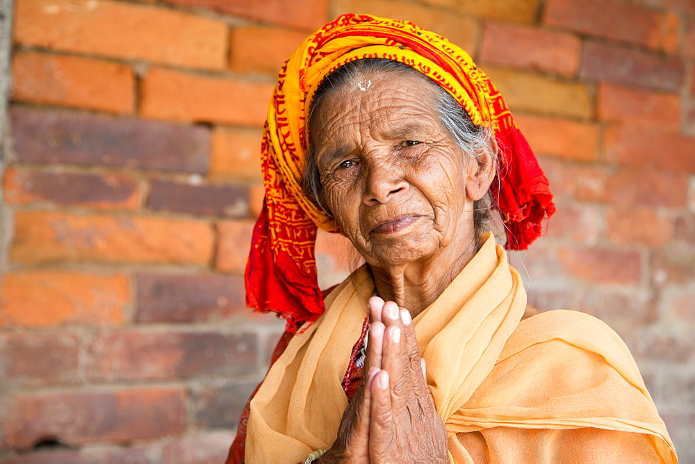 A Woman Prays at Pashupatinath Temple, Kathmandu