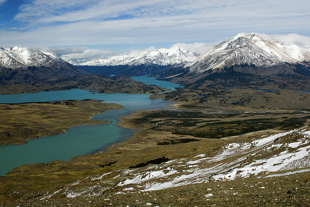 Lake Belgrano view from Cerro Leon (1434m), Perito Moreno National Park, Southern Andean Patagonia, Santa Cruz, Argentina