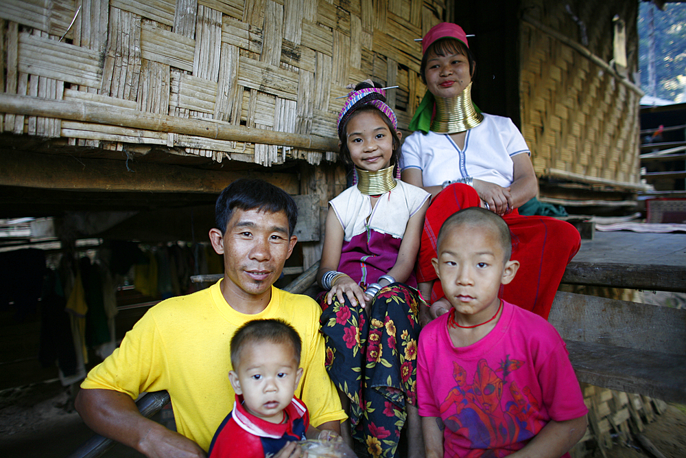 Life of a young girl of the Longneck tribe in Myanmar