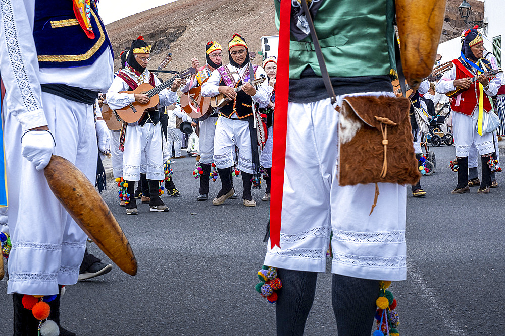 Los Buches, Spain, Canary Islands, Lanzarote Island, Mancha Blanca, Romer�a festival celebrating the virgen de los dolores