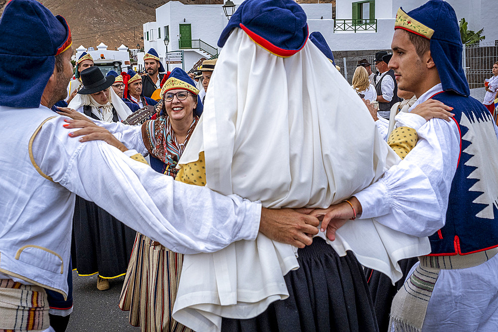 Spain, Canary Islands, Lanzarote Island, Mancha Blanca, Romer�a festival celebrating the virgen de los dolores