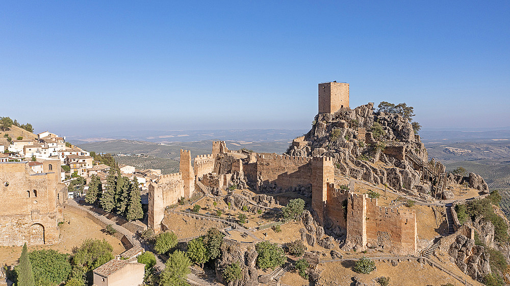 Castle ruins, in La Iruela, Sierra de Cazorla, Andalusia, Spain