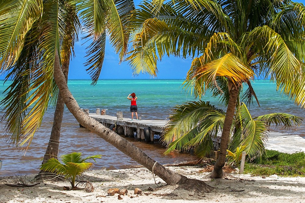 Palms and old pier in Punta Allen Sian Ka'an Reserve, Yucatan Peninsula, Mexico.

In the language of the Mayan peoples who once inhabited this region, Sian Ka'an means Origin of the Sky. Located on the east coast of the Yucatán peninsula, this biosphere reserve contains tropical forests, mangroves and marshes, as well as a large marine section intersected by a barrier reef. It provides a habitat for a remarkably rich flora and a fauna comprising more than 300 species of birds, as well as a large number of the region's characteristic terrestrial vertebrates, which cohabit in the diverse environment formed by its complex hydrological system.

Along its roughly 120 kilometres of coastline, the property covers over 400,000 hectares of land ranging from sea level to only ten m.a.s.l. The property boasts diverse tropical forests, palm savannah, one of the most pristine wetlands in the region, lagoons, extensive mangrove stands, as well as sandy beaches and dunes. The 120,000 hectares of marine area protect a valuable part of the Mesoamerican Barrier Reef and seagrass beds in the shallow bays. The lush green of the forests and the many shades of blue of the lagoons and the Caribbean Sea under a wide sky offer fascinating visual impressions.