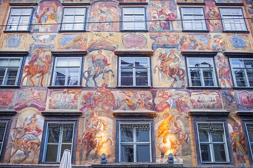 Gemalte Haus,  painted house,in Herrengasse street, Graz, Austria