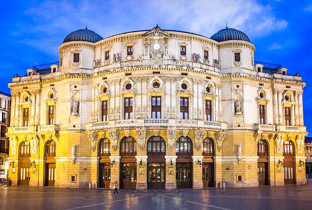 Arriaga Theatre, in Arriaga Plaza, Bilbao, Basque Country, Spain