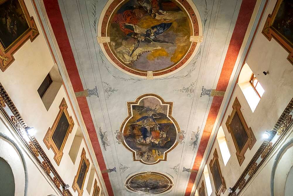 Detail, ceiling, Iglesia de Nuestra Señora de la Candelaria, church, Bogota, Colombia