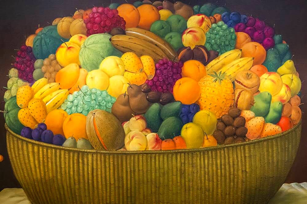 `Canasta de Frutas´ by Fernando Botero, Botero Museum, Bogota, Colombia