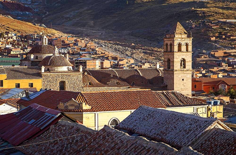 Church and convent of San Francisco, and skyline of the city, Potosi, Bolivia