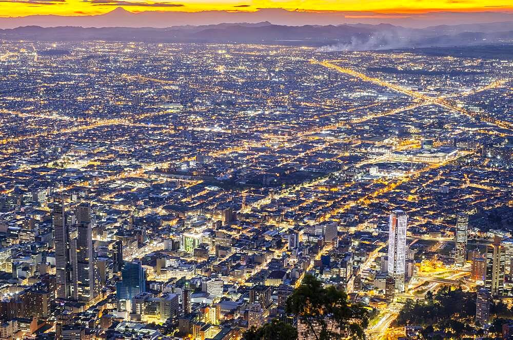 Skyline, downtown, Bogota, Colombia