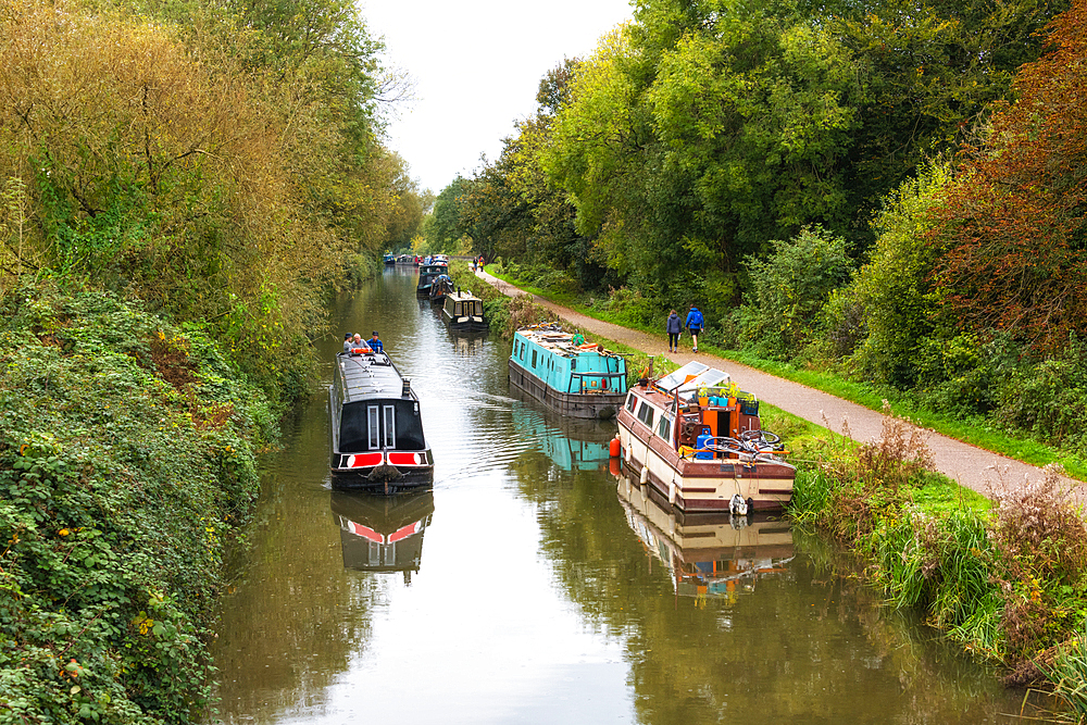 Kennet and Avon Canal, near Bath, Somerset, England, United Kingdom, Europe