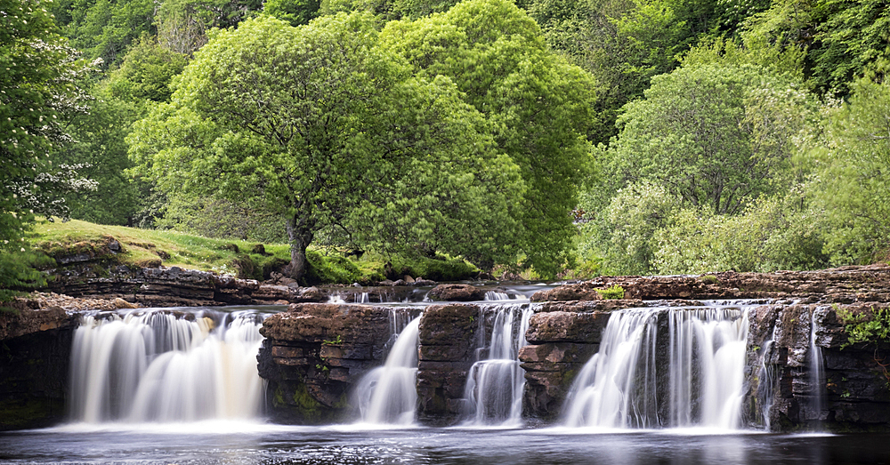 Wain Wath Falls, near Keld, Swaledale, Yorkshire Dales National Park, Yorkshire, England, United Kingdom, Europe