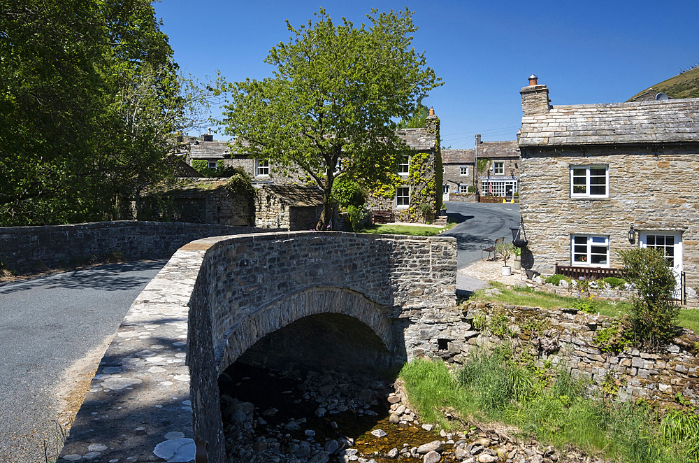 The Village of Thwaite in summer, Swaledale, Yorkshire Dales National Park, Yorkshire, England, United Kingdom, Europe