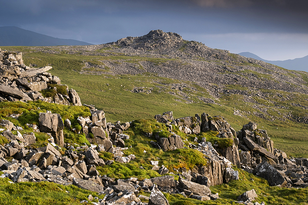 Bera Bach in the isolated Carneddau Mountains of North Wales , Snowdonia National Park, Eryri, North Wales, UK