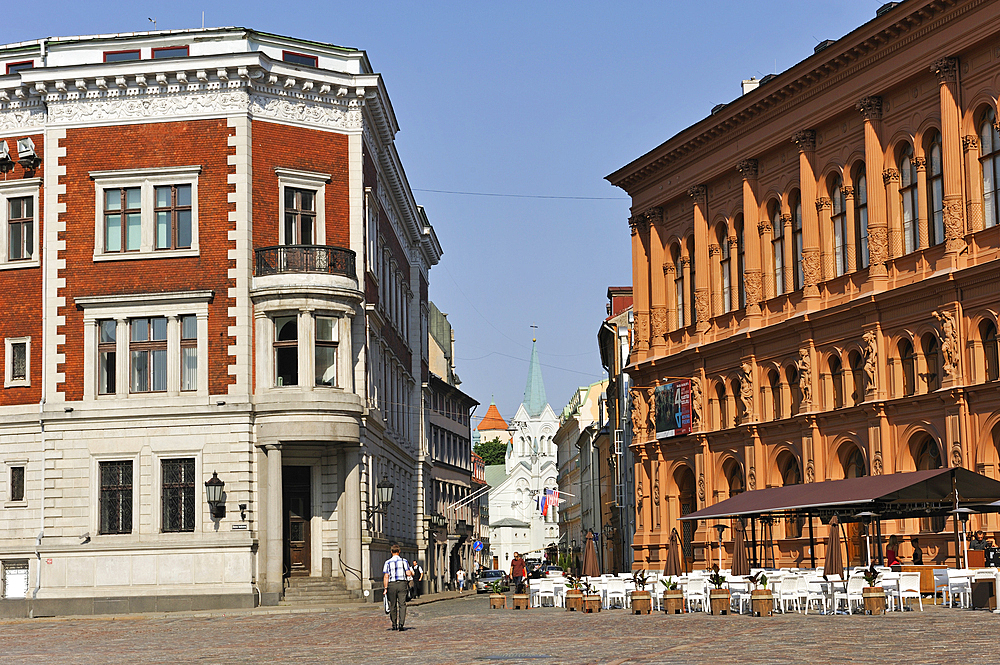 The Art Museum Riga Bourse on Dome Square, Old Town, Riga, Latvia, Baltic region, Europe