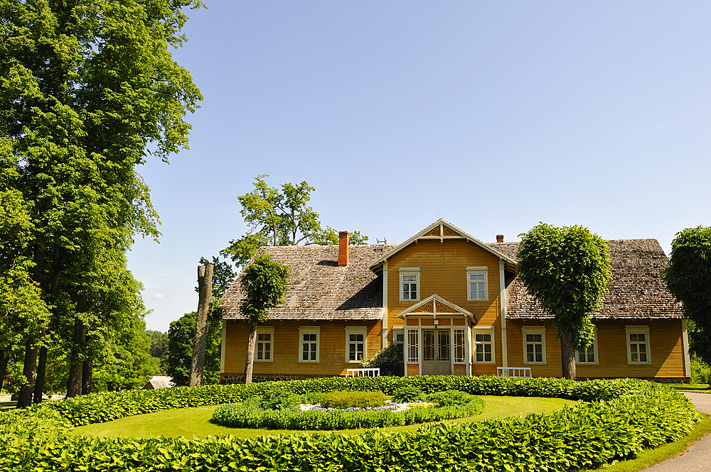 New living house of estate manager, Turaida Museum Reserve, Sigulda,Gauja National Park, Vidzeme Region, Latvia, Baltic region, Europe