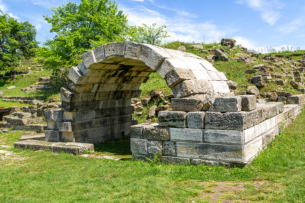 The Roman period water storage cistern building, Apollonia Archaeological Park, Pojan, Albania, Europe