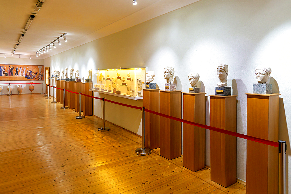 Interior of Archaeology Museum, Apollonia Archaeological Park, Albania, Europe