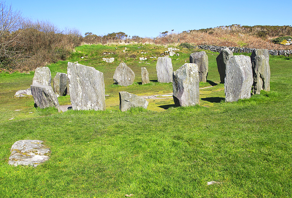 Drombeg stone circle site, County Cork, Munster, Republic of Ireland, Europe