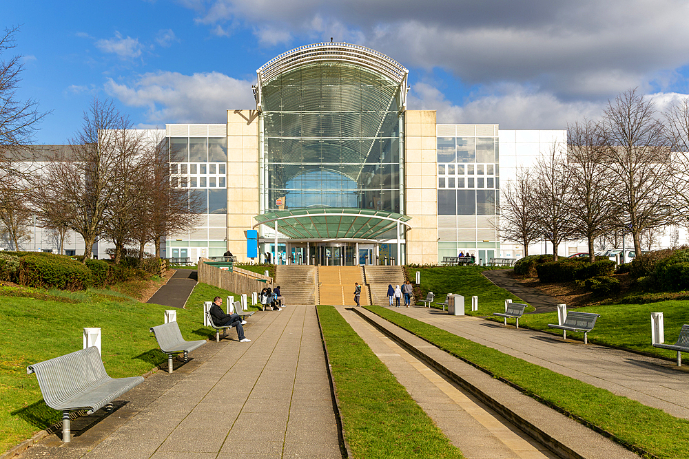 Entrance to the Mall shopping centre, Cribbs Causeway, Patchway, Bristol, England,