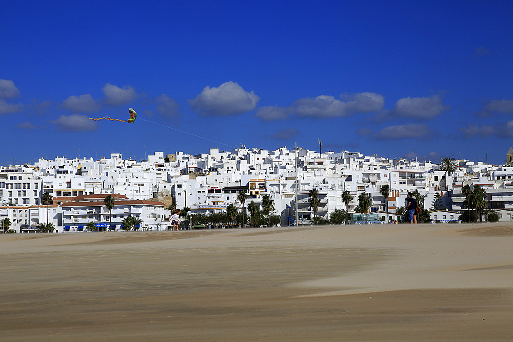 Sandy beach at Conil de la Frontera, Cadiz Province, Spain