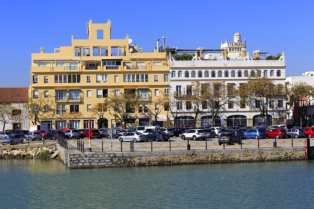 Quayside buildings at Puerto de Santa de Maria, Cadiz province, Spain