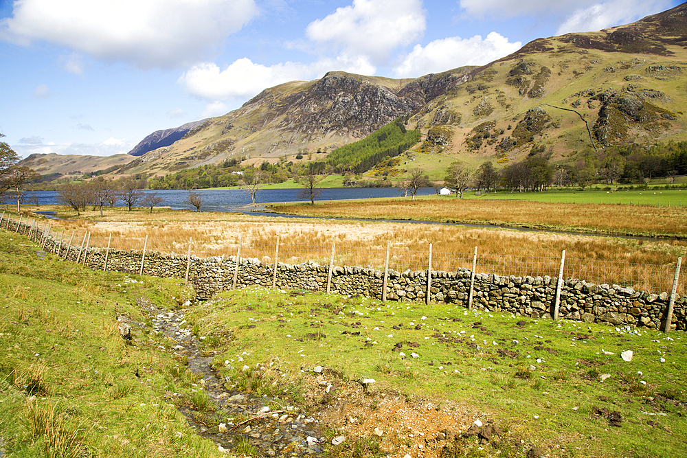 Lake Buttermere, Gatesgarth, Lake District national park, Cumbria, England, UK