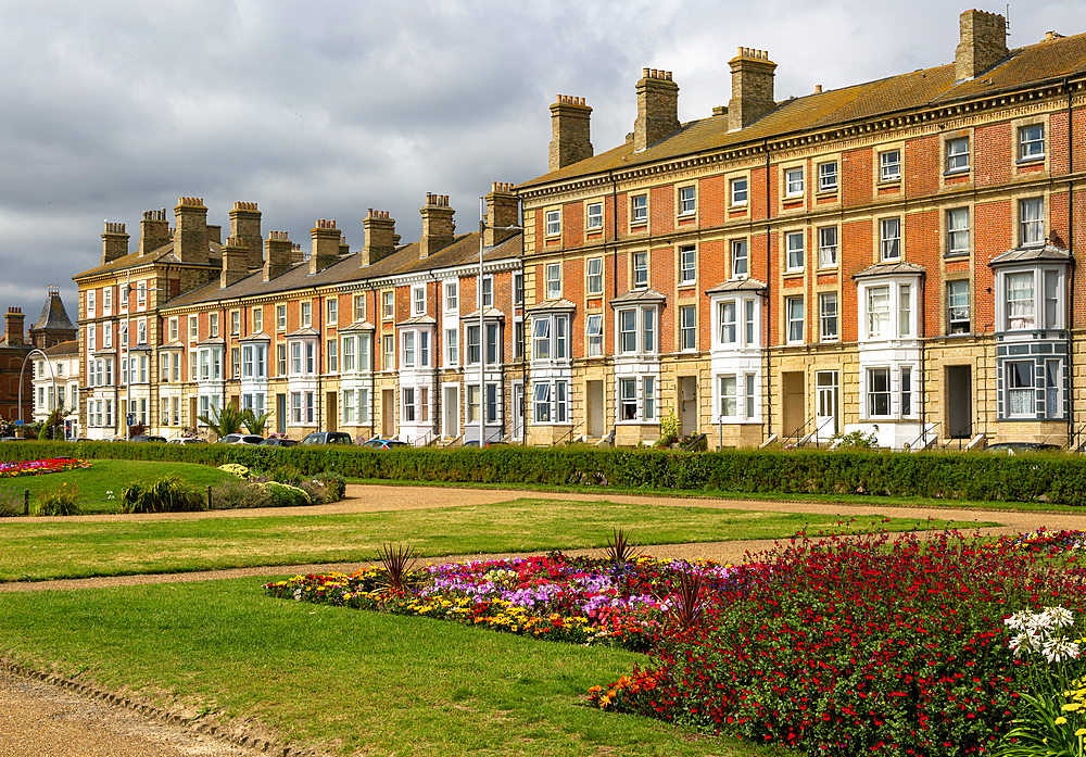 Historic buildings, Wellington Esplanade, Lowestoft, Suffolk, England, UK built 1853 architect J L Clemence for Sir Samuel Morton Peto