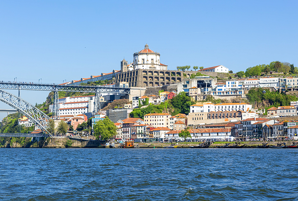 Mosteiro da Serra do Pilar monastery on hilltop, Vila Nova de Gaia, River Douro, Porto, Portugal, Europe,
